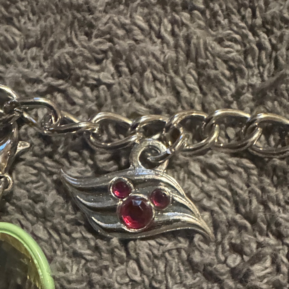 Disney Charm Bracelet with Blue, Green, Red, Yellow Accents - Picture 5 of 7